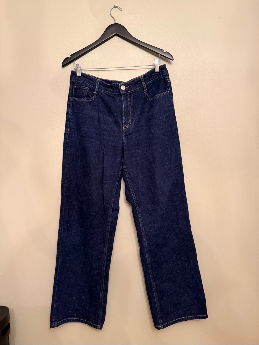 Frank And Oak Courtney Loose Fit Jeans Indigo Blue Hemp Blend Size 30 - Picture 10 of 16